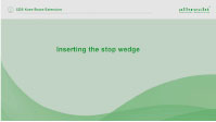 CDS Knee - inserting the stop wedge
